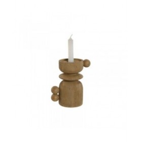 Candelabro Home ESPRIT Marrone Resina Legno 16 x 10 x 18 cm
