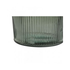 Vaso Home ESPRIT Verde Vetro riciclato 30 x 30 x 72 cm