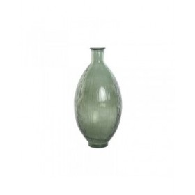 Vaso Home ESPRIT Verde Vetro riciclato 30 x 30 x 59 cm