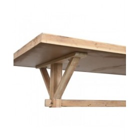 Tavolo da Pranzo Home ESPRIT Naturale Legno 200 x 100 x 80 cm