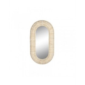 Specchio da parete Home ESPRIT Naturale 68 x 7,5 x 128 cm 69 x 8,5 x 128,5 cm