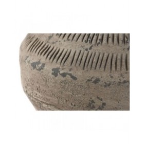 Vaso Home ESPRIT Nero Beige Metallo Magnesio 28 x 28 x 47 cm