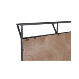 Set di 3 quadri Home ESPRIT Bianco Nero Mappamondo 222 x 8 x 140 cm (3 Pezzi)