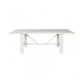 Tavolo da Pranzo Home ESPRIT Bianco Legno di mango 213,4 x 96,5 x 76,2 cm