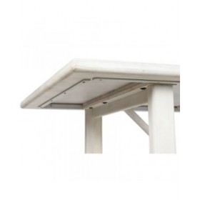 Tavolo da Pranzo Home ESPRIT Bianco Legno di mango 213,4 x 96,5 x 76,2 cm