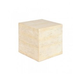 Tavolino Aggiuntivo Home ESPRIT Beige Magnesio 40 x 40 x 40 cm
