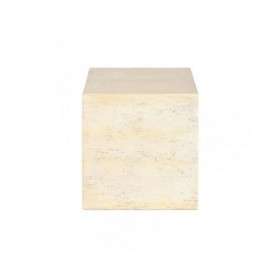 Tavolino Aggiuntivo Home ESPRIT Beige Magnesio 40 x 40 x 40 cm