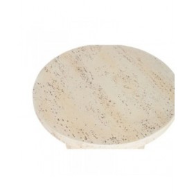 Tavolino Aggiuntivo Home ESPRIT Beige Magnesio 60 x 60 x 41,9 cm