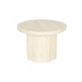 Tavolino Aggiuntivo Home ESPRIT Beige Magnesio 60 x 60 x 41,9 cm