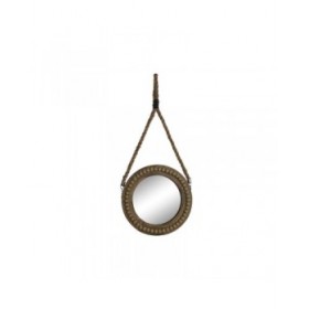 Specchio da parete Home ESPRIT Marrone Coloniale Palle 28 x 4 x 61 cm