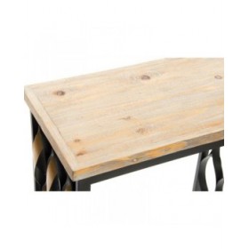 Set di 2 tavoli Home ESPRIT Legno Metallo 64 x 34 x 65 cm