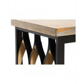 Set di 2 tavoli Home ESPRIT Legno Metallo 64 x 34 x 65 cm