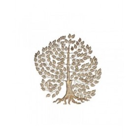Decorazione da Parete Home ESPRIT Dorato Albero Cottage 120 x 1,5 x 121 cm