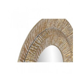 Specchio da parete Home ESPRIT Dorato Metallo Cristallo Moderno 78 x 4,5 x 78 cm