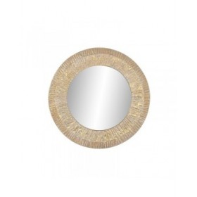 Specchio da parete Home ESPRIT Dorato Moderno Decapaggio 78 x 4 x 78 cm