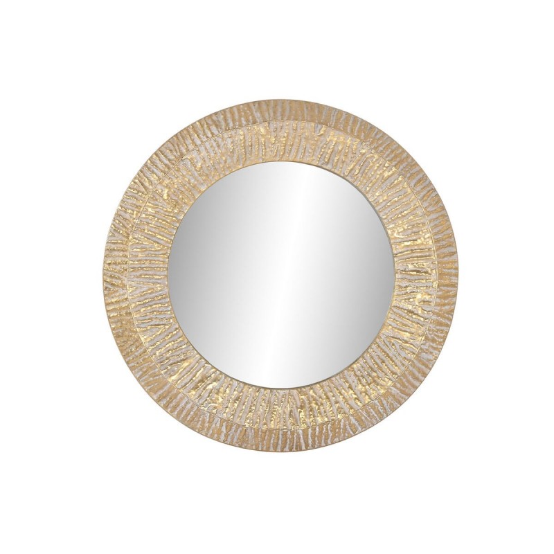 Specchio da parete Home ESPRIT Dorato Moderno Decapaggio 78 x 4 x 78 cm
