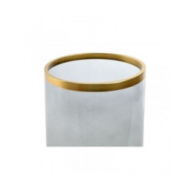 Portacandele Home ESPRIT Azzurro Dorato Cristallo 17 x 17 x 28 cm