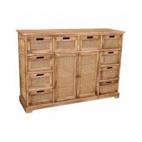 Credenza Alexandra House Living Legno di paulownia 33 x 78 x 113 cm