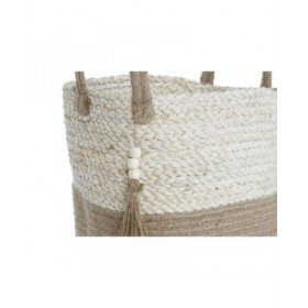 Set di Cestini Home ESPRIT Naturale Marrone Chiaro Juta Moderno 40 x 40 x 41 cm