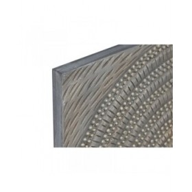 Decorazione da Parete Home ESPRIT Dorato Moderno 80 x 3,5 x 80 cm (4 Pezzi)
