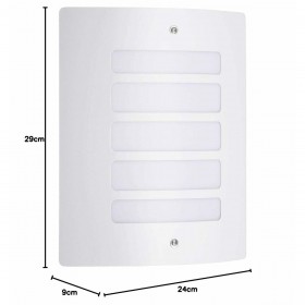 Applique da Parete Brilliant Todd Bianco Metallo Plastica 60 W E27