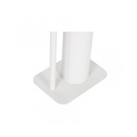 Portarotolo di Carta Igienica Home ESPRIT Bianco Naturale Metallo Bambù 22 x 16 x 68 cm
