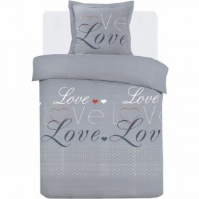 Set di copripiumino Vision Dream Grigio Argentato