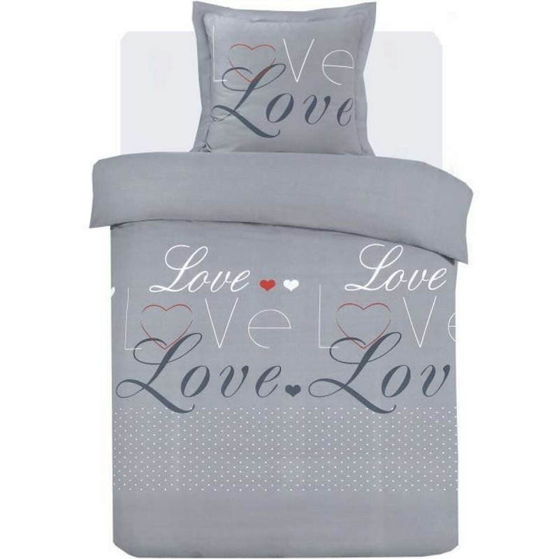 Set di copripiumino Vision Dream Grigio Argentato