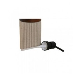 Dispenser di Sapone Home ESPRIT Marrone Nero Beige Resina Acacia 10 x 8 x 17,5 cm