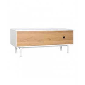 Mobile TV Home ESPRIT Bianco Naturale polipropilene Legno MDF 140 x 40 x 55 cm