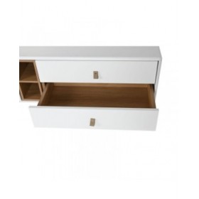 Mobile TV Home ESPRIT Bianco Naturale polipropilene Legno MDF 140 x 40 x 55 cm