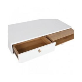 Tavolino da Caffè Home ESPRIT Bianco Naturale Poliuretano Legno MDF 120 x 60 x 40 cm
