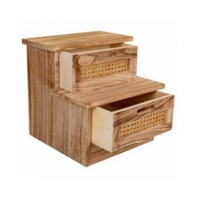 Panca Alexandra House Living Legno di paulownia 34 x 34 x 34 cm Scala