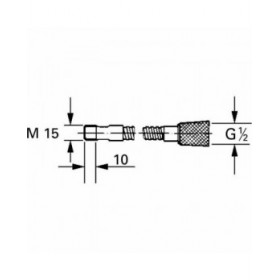Tubo per Doccia Grohe Relexaflex 46092000 150 cm