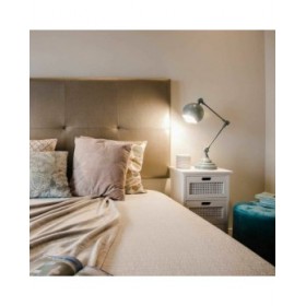 Cassettiera Alexandra House Living Bianco Canna Legno di paulownia Legno MDF 29 x 75 x 35 cm