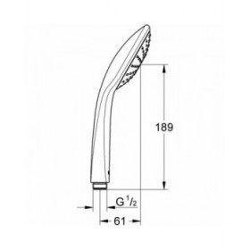 Soffione Grohe Vitalio Joy 110 1 Posizione