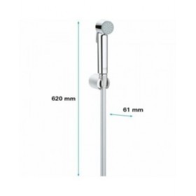 Un doccino con tubo per dirigere il getto Grohe 26175001 Silicone