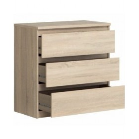 Cassettiera Chelsea 111,9 x 100,7 x 77 cm Marrone