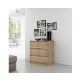 Cassettiera Chelsea 111,9 x 100,7 x 77 cm Marrone