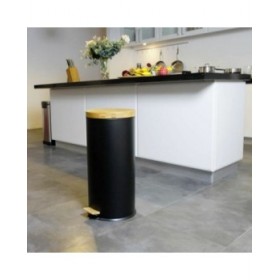 Secchio per la Spazzatura Kitchen Move   Nero Nero opaco 30 L