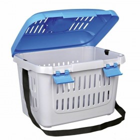 Trasportino Trixie Midi-Capri Azzurro Plastica