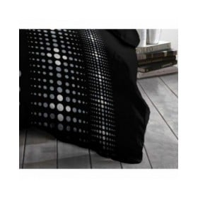 Set di copripiumino HOME LINGE PASSION Steevy Nero Grigio Letto matrimoniale 220 x 240 cm