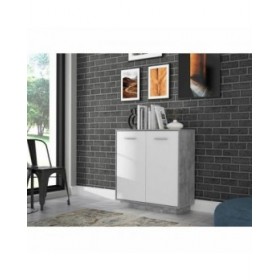 Mobili di stoccaggio Bianco Grigio chiaro 88,9 x 34,2 x 88,1 cm