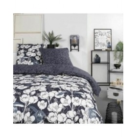 Set di copripiumino TODAY Mawira Blu Marino Letto matrimoniale 260 x 240 cm Floreale
