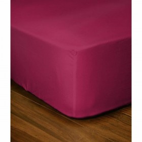 Lenzuolo con angoli aderenti Lovely Home LH71614 Fucsia 180 x 200 + 25 cm