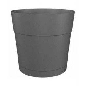 Vaso Artevasi Bianco Antracite Plastica Rotondo Moderno Ø 50 cm