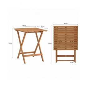 Mobili da giardino Legno 3 Pezzi