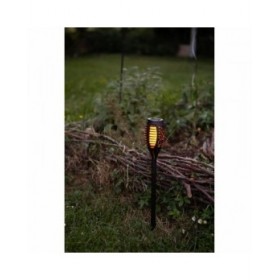 Lampada ad energia solare Galix Resina Nero Ø 7,3 x 47 cm