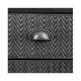 Credenza Alexandra House Living Marrone Grigio Legno Metallo 36 x 82 x 121 cm