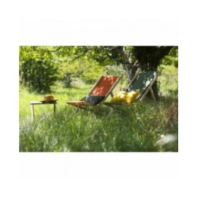 Lettino Jardin Prive Marrone Rosso 132 x 55 x 35 cm Legno